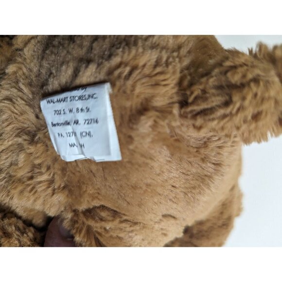 Wal Mart brown bear plush stuffed animal toy 12" soft cuddly - Picture 7 of 7